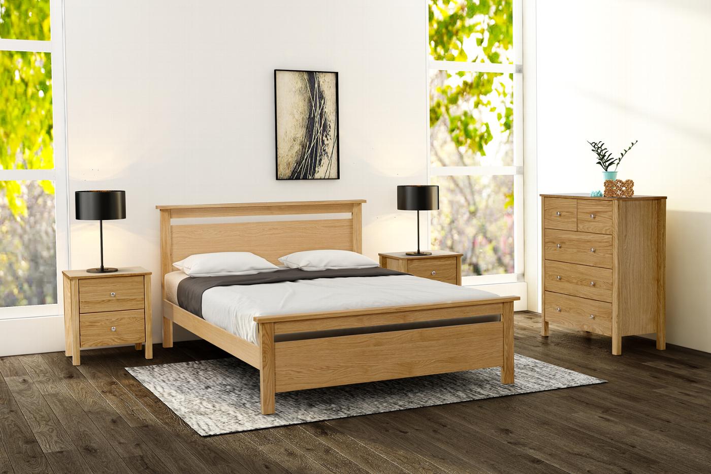 Nero wooden bed frame